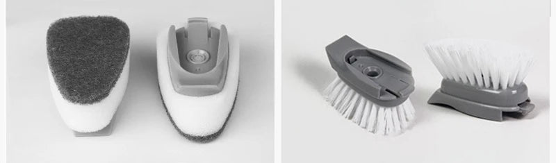 Refillable Liquid Cleaning Brush Kitchen Bowl Scrubber
