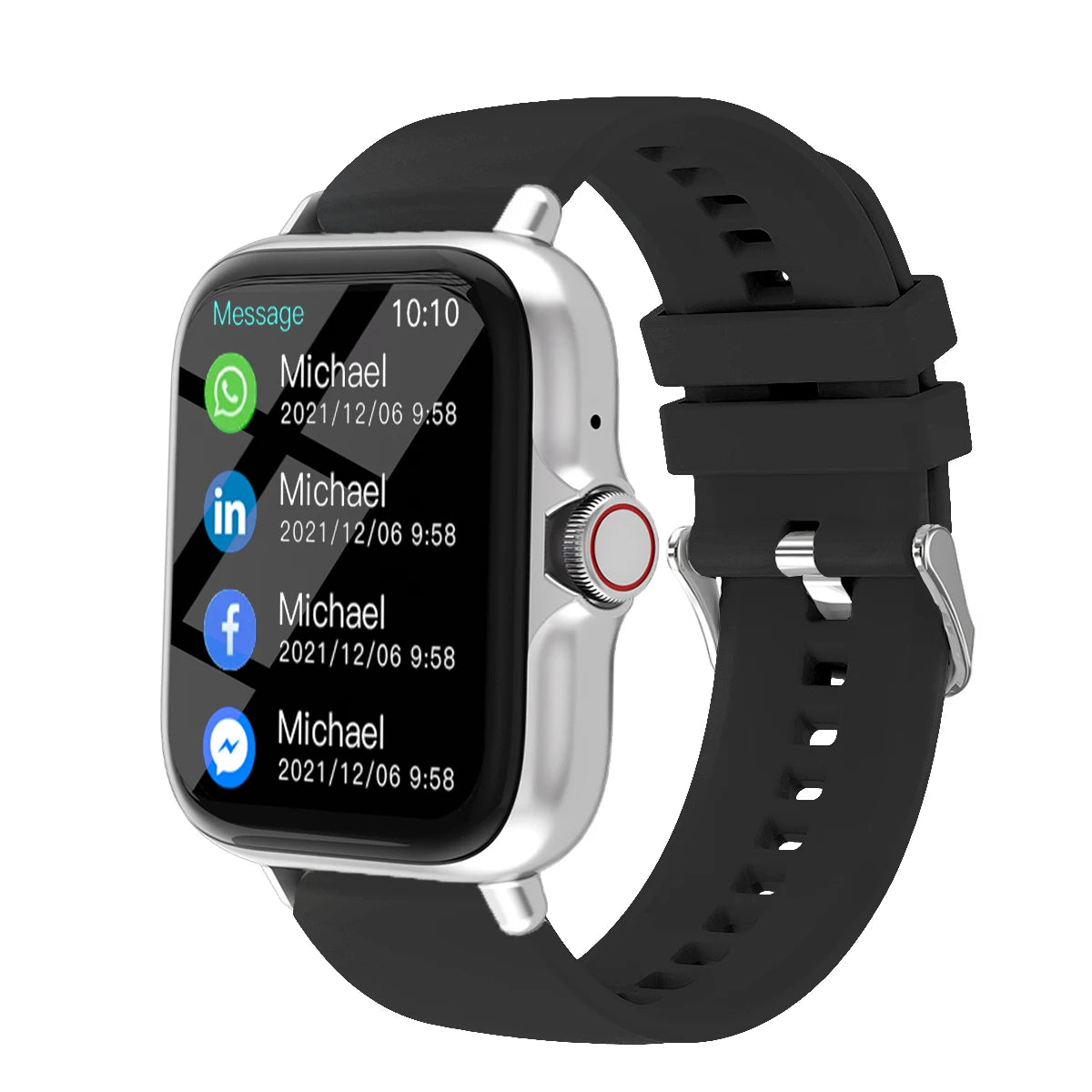Men Women Smart Watch 1.83'' Waterproof Fitness Sports Watch Answer Call Sleep Sport Pedometer Information Alerts Smartwatch
