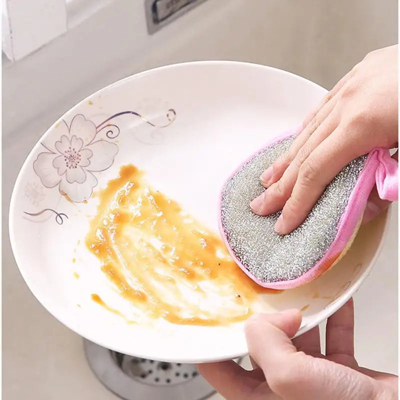 10/5/3PCS Double Side Dishwashing Sponge Dish