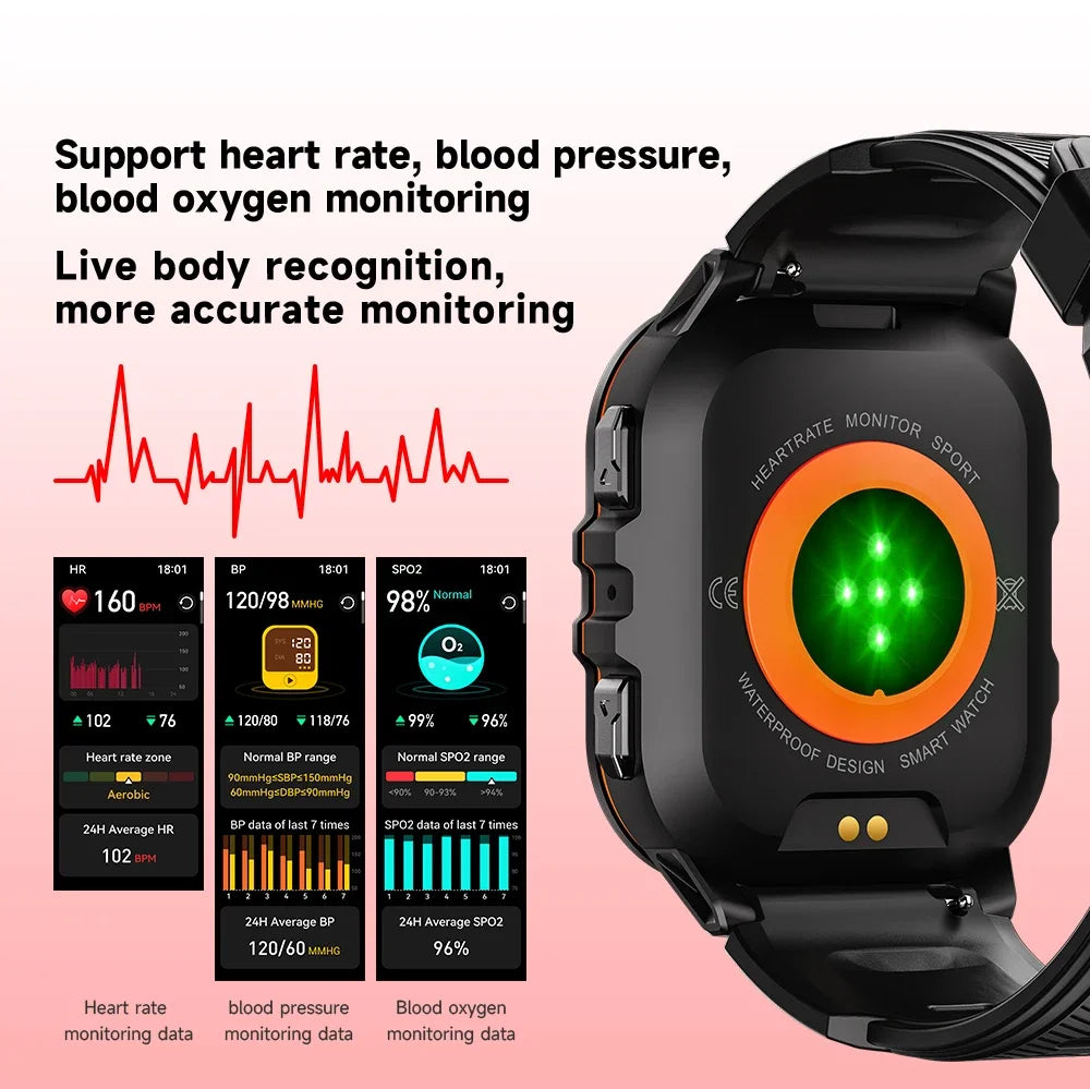 OUKITEL Smart Watch BT20 Sport SmartWatch BT5.2 350mAh 1.96" AMOLED Display