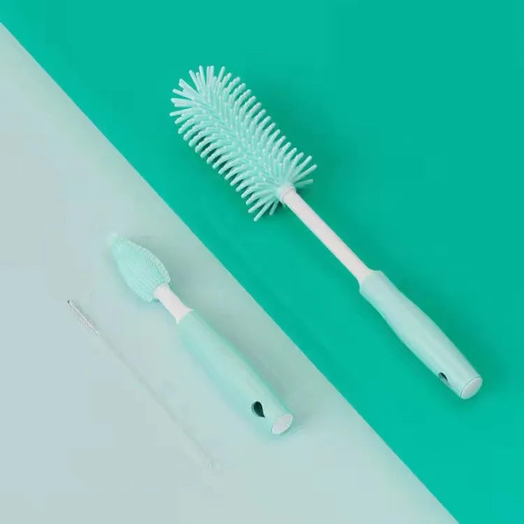 Silicone Bottle Cleaning Brush Baby Pacifier Straw Scrubber