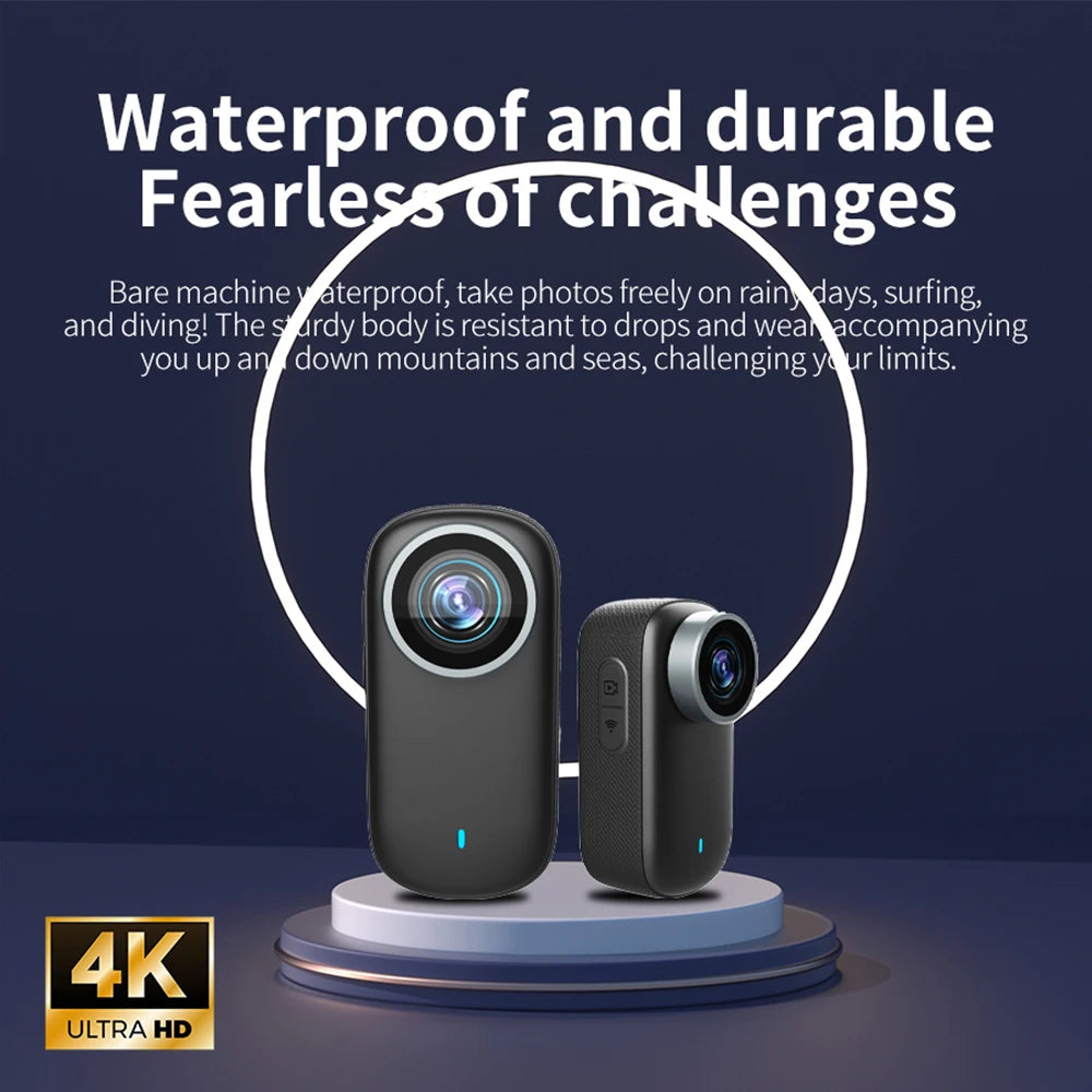 Small WiFi mini 4K camera supports mobile app live broadcast built-in 800mAh battery camera built-in microphone