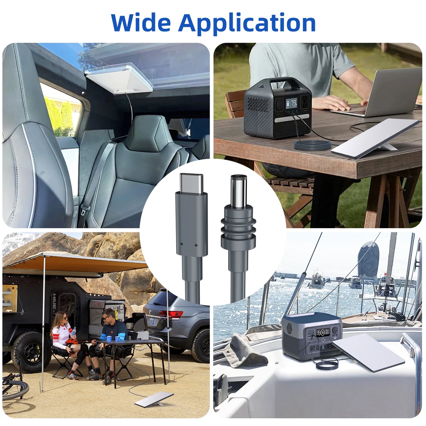 For StarLink 2M 5M USB C to DC Power Cable
