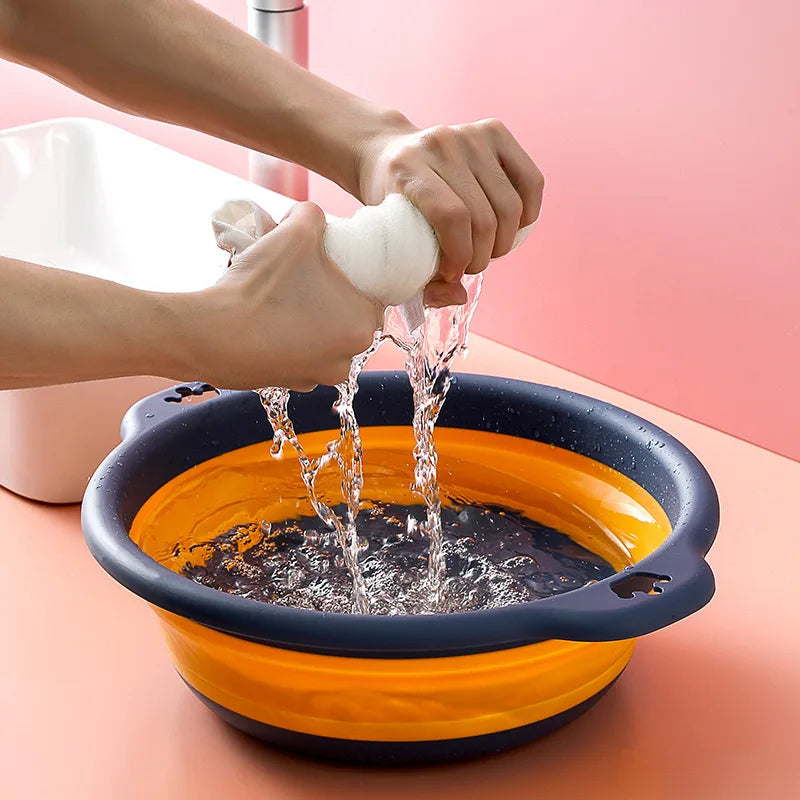 Household Foldable Plastic Basin
