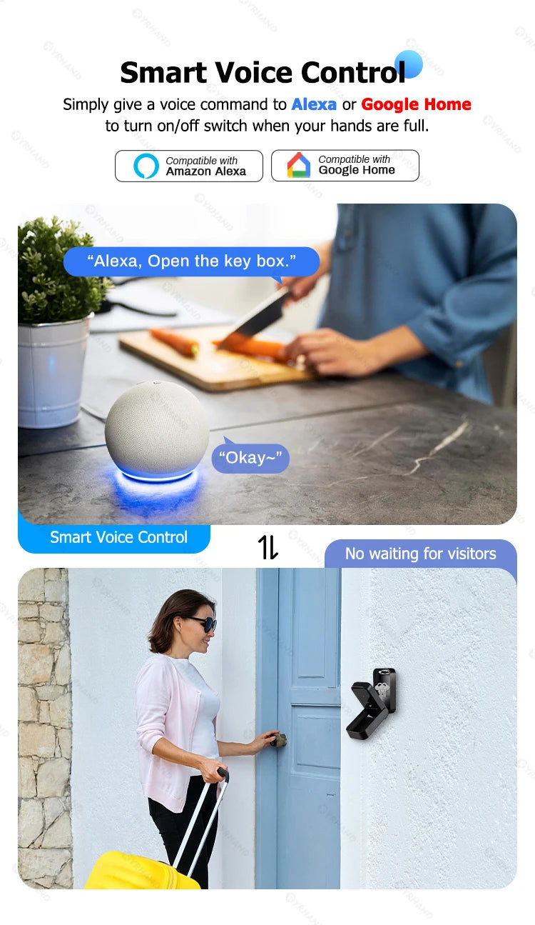 YRHAND TTlock password Smart Fingerprint Digital card