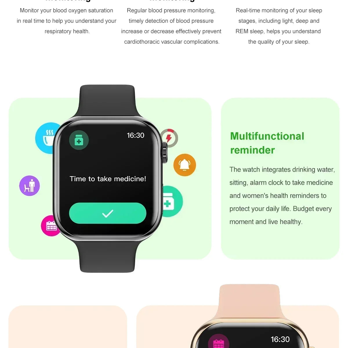 2025 For Apple GPS Watch 10 Smart Watch NFC Men HD AMOLED Memory Music 3D Surround Bluetooth Call Waterproof Smartwatch Woman