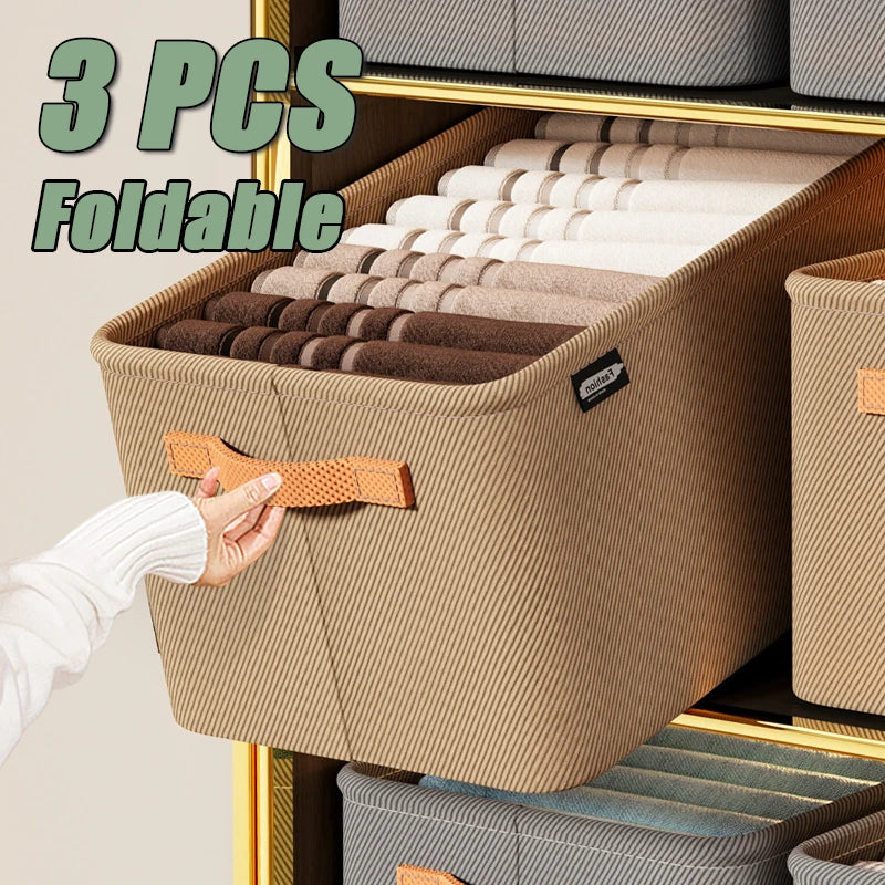 1/2/3PCS Collapsible Clothing Organizer Closet