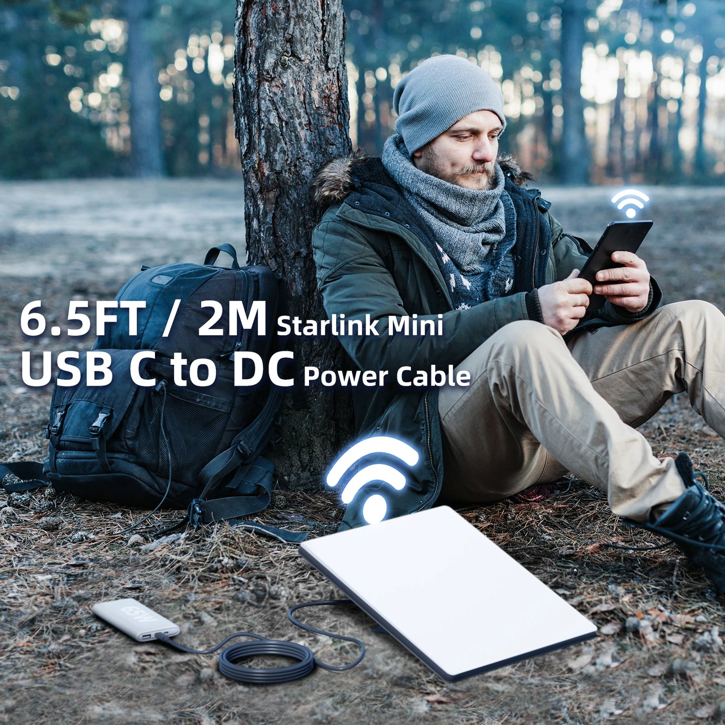 For StarLink 2M 5M USB C to DC Power Cable