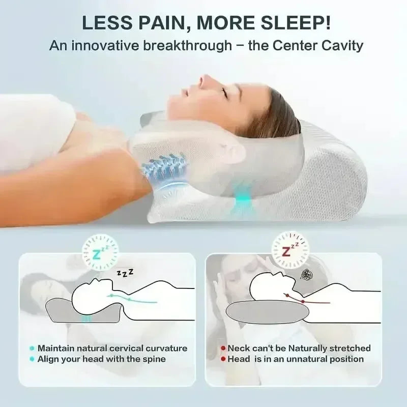 Sleep Memory Neck Pillow Butterfly Slow Rebound Comfortable Memory Foam