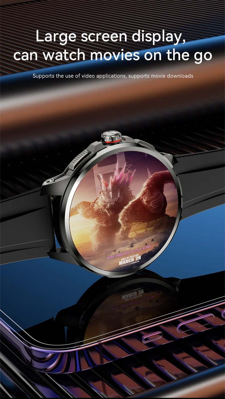 H99 Cellular 4G Card Version Smart Watch AMOLED Wifi GPS Camera 3+32GB Bluetooth Men Women Smartwatch Wireless Video 2024
