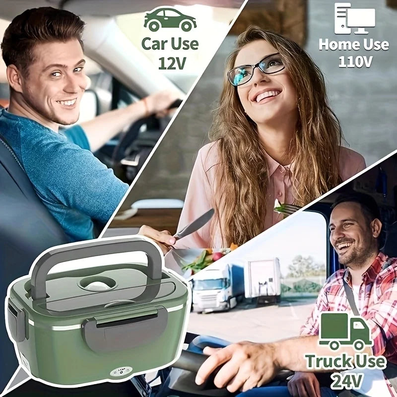 1.5 L 60W Electric Lunch Box Food Warmer Portable Food Heater