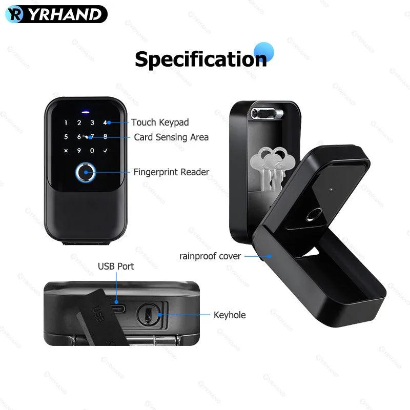 YRHAND TTlock password Smart Fingerprint Digital card