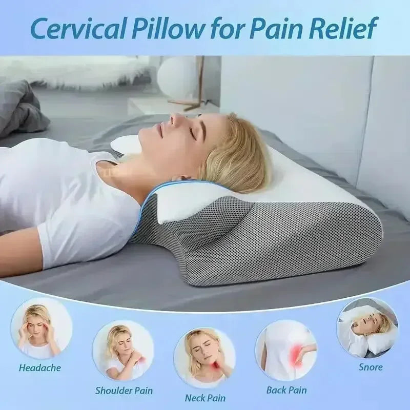 Sleep Memory Neck Pillow Butterfly Slow Rebound Comfortable Memory Foam