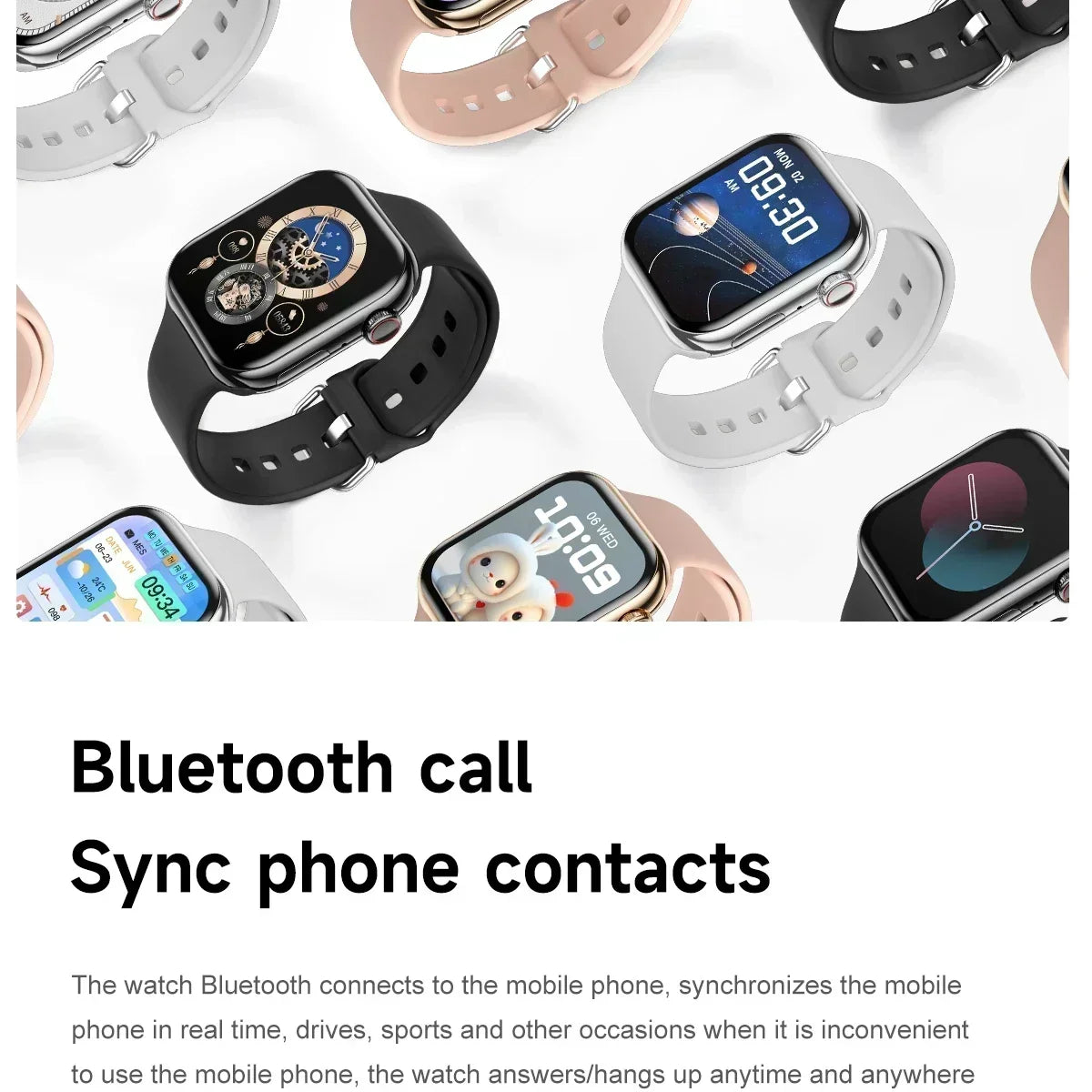 2025 For Apple GPS Watch 10 Smart Watch NFC Men HD AMOLED Memory Music 3D Surround Bluetooth Call Waterproof Smartwatch Woman