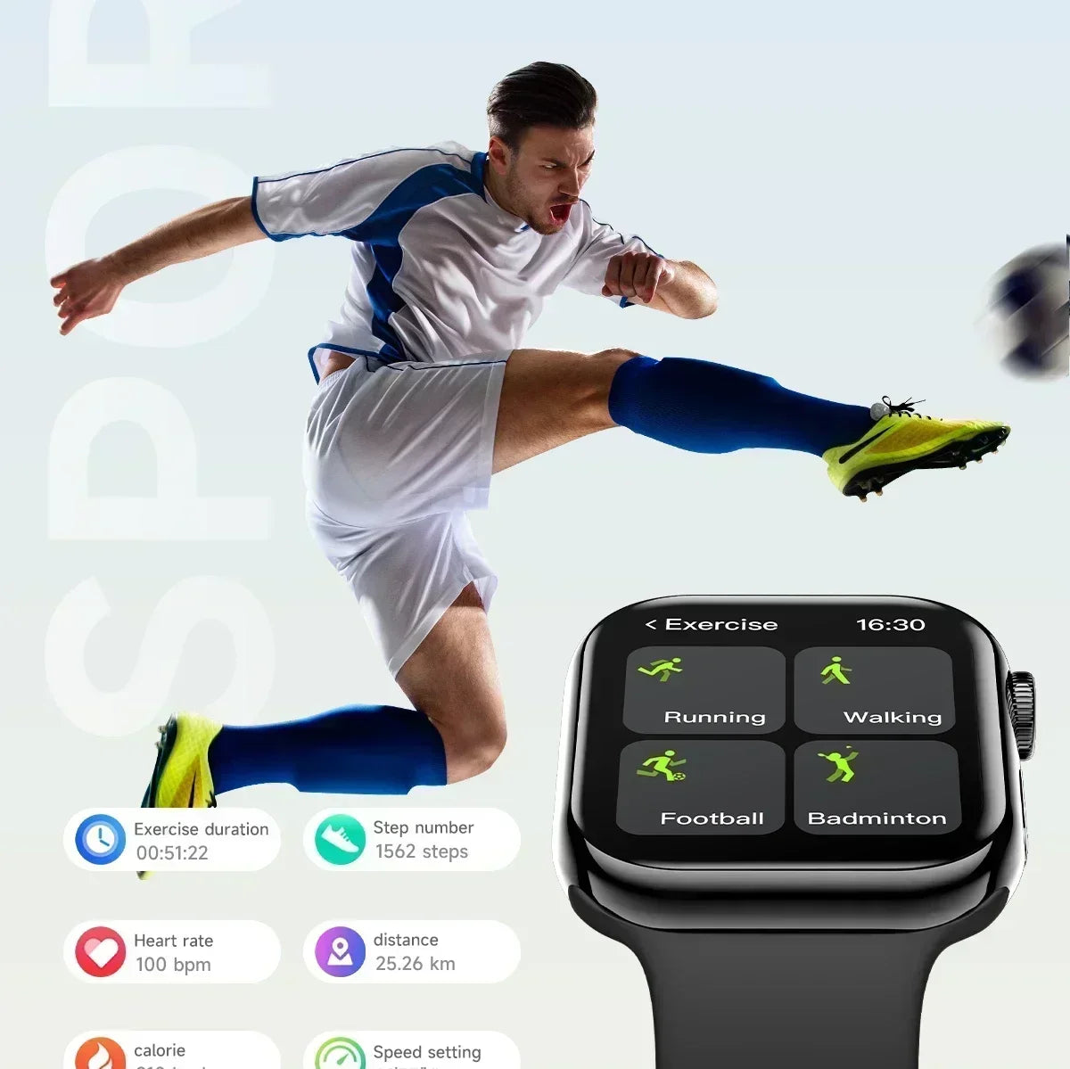 2025 For Apple GPS Watch 10 Smart Watch NFC Men HD AMOLED Memory Music 3D Surround Bluetooth Call Waterproof Smartwatch Woman