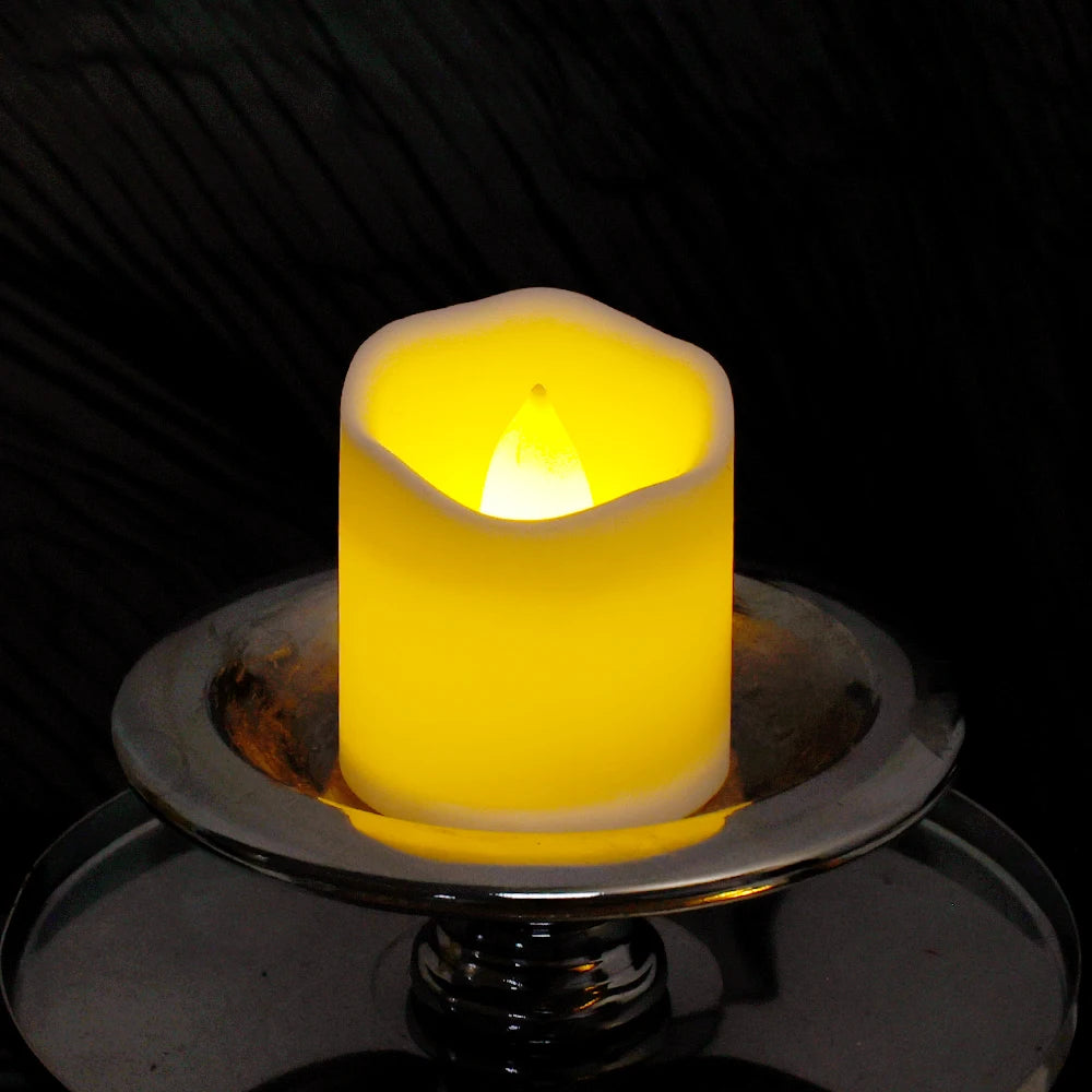 6/1Pcs LED Flameless Candle Lights Battery Powered Creative Wave Wishing Tealights Home Christmas Birthday Party Decors Lighting