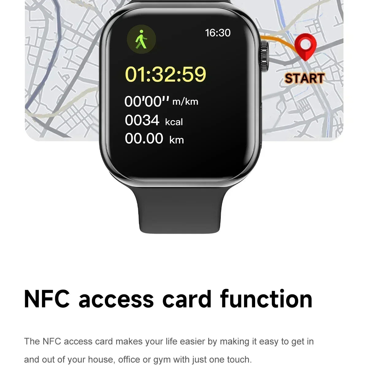 2025 For Apple GPS Watch 10 Smart Watch NFC Men HD AMOLED Memory Music 3D Surround Bluetooth Call Waterproof Smartwatch Woman