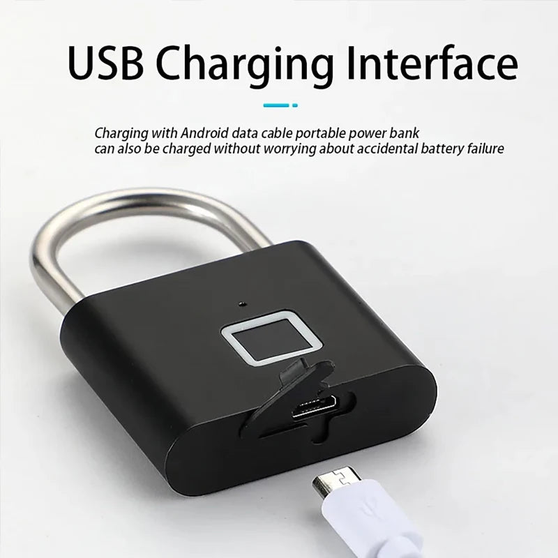 Waterproof Door Lock 0.2sec Unlock Security Padlock for House