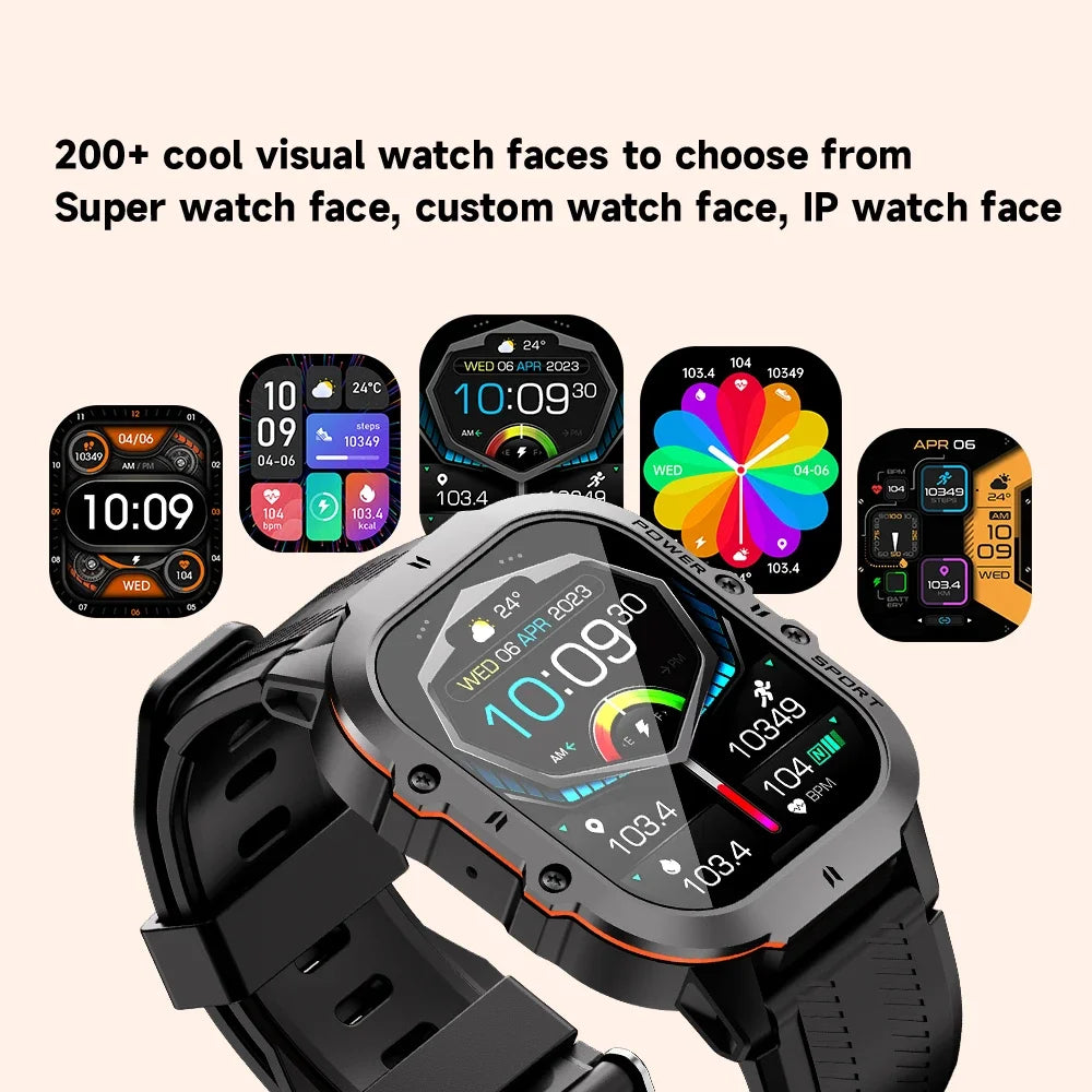 OUKITEL Smart Watch BT20 Sport SmartWatch BT5.2 350mAh 1.96" AMOLED Display