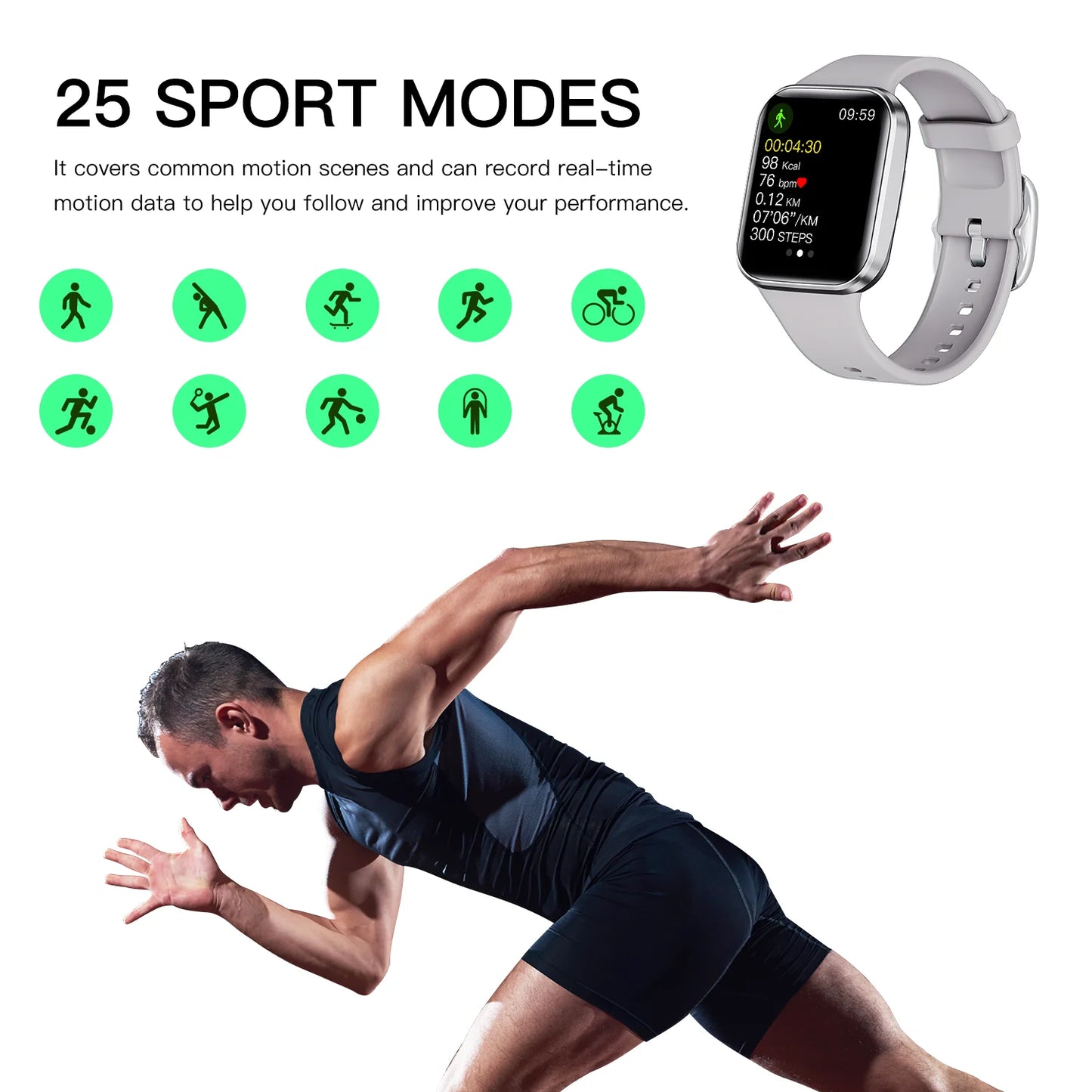 Luxury Man Smart Watch Fitness Tracker Smartwatch Heart Monitor Clock Sport IP68 Waterproof Watches for Women Xiaomi Huawei 2025