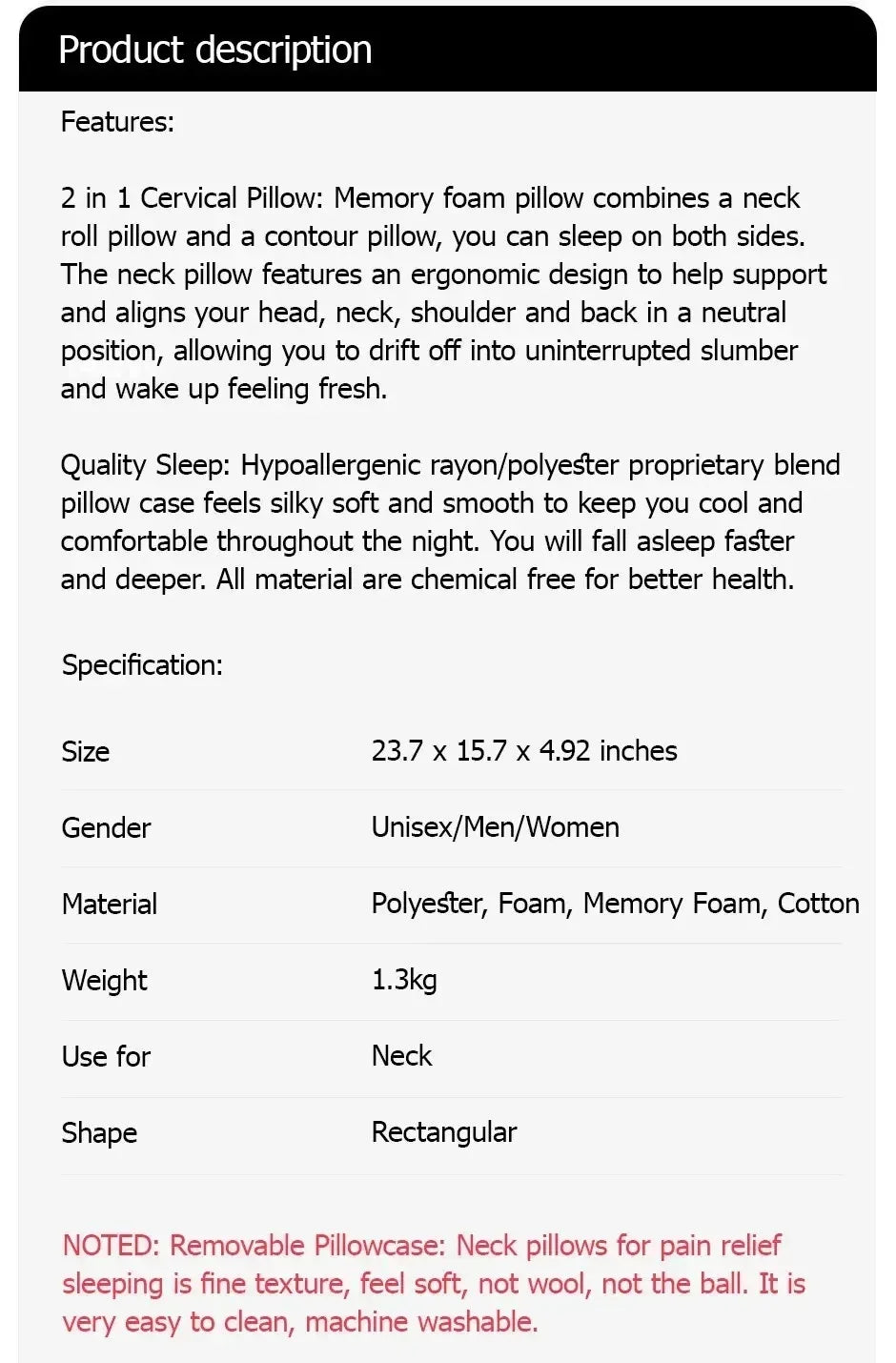 Sleep Memory Neck Pillow Butterfly Slow Rebound Comfortable Memory Foam