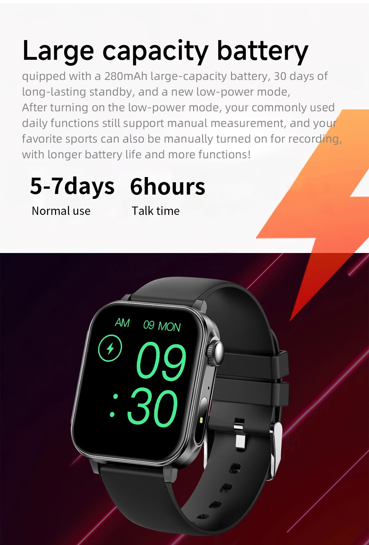 LIGE 1.83" HD Screen Smart Watch Men BT Call type-c Fast Charging New Watches IP67 Waterproof Sports Health Monitor Smartwatches