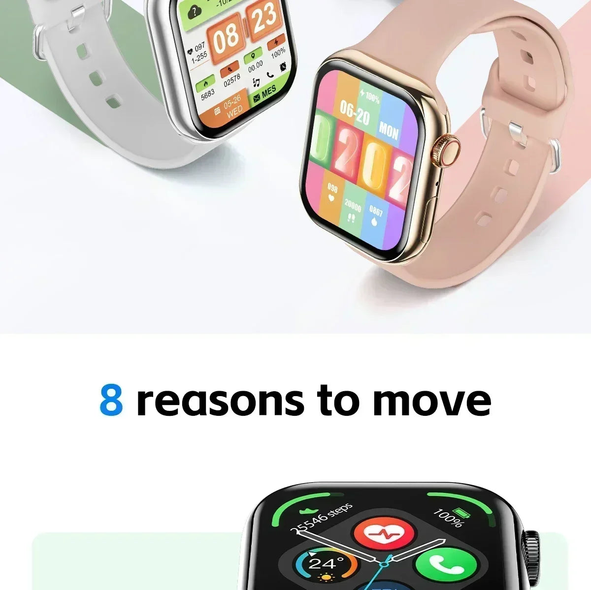 2025 For Apple GPS Watch 10 Smart Watch NFC Men HD AMOLED Memory Music 3D Surround Bluetooth Call Waterproof Smartwatch Woman