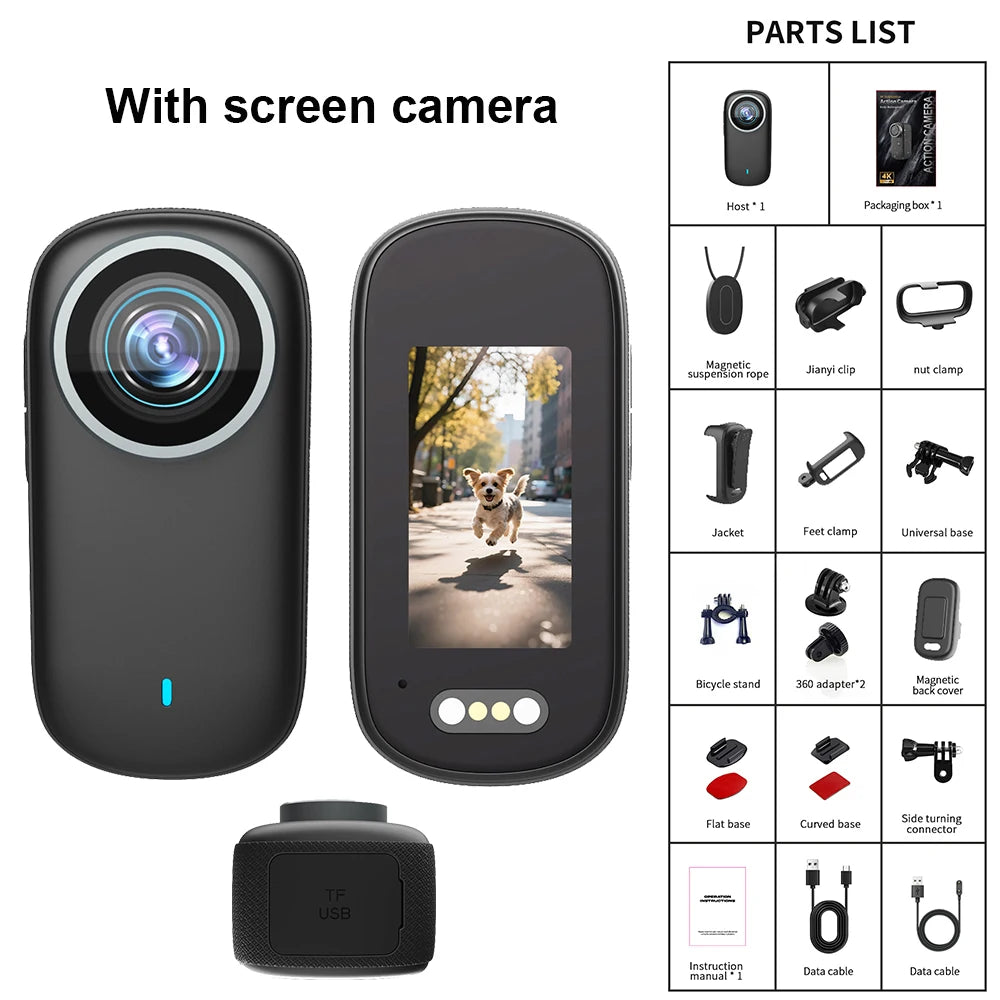 Small WiFi mini 4K camera supports mobile app live broadcast built-in 800mAh battery camera built-in microphone