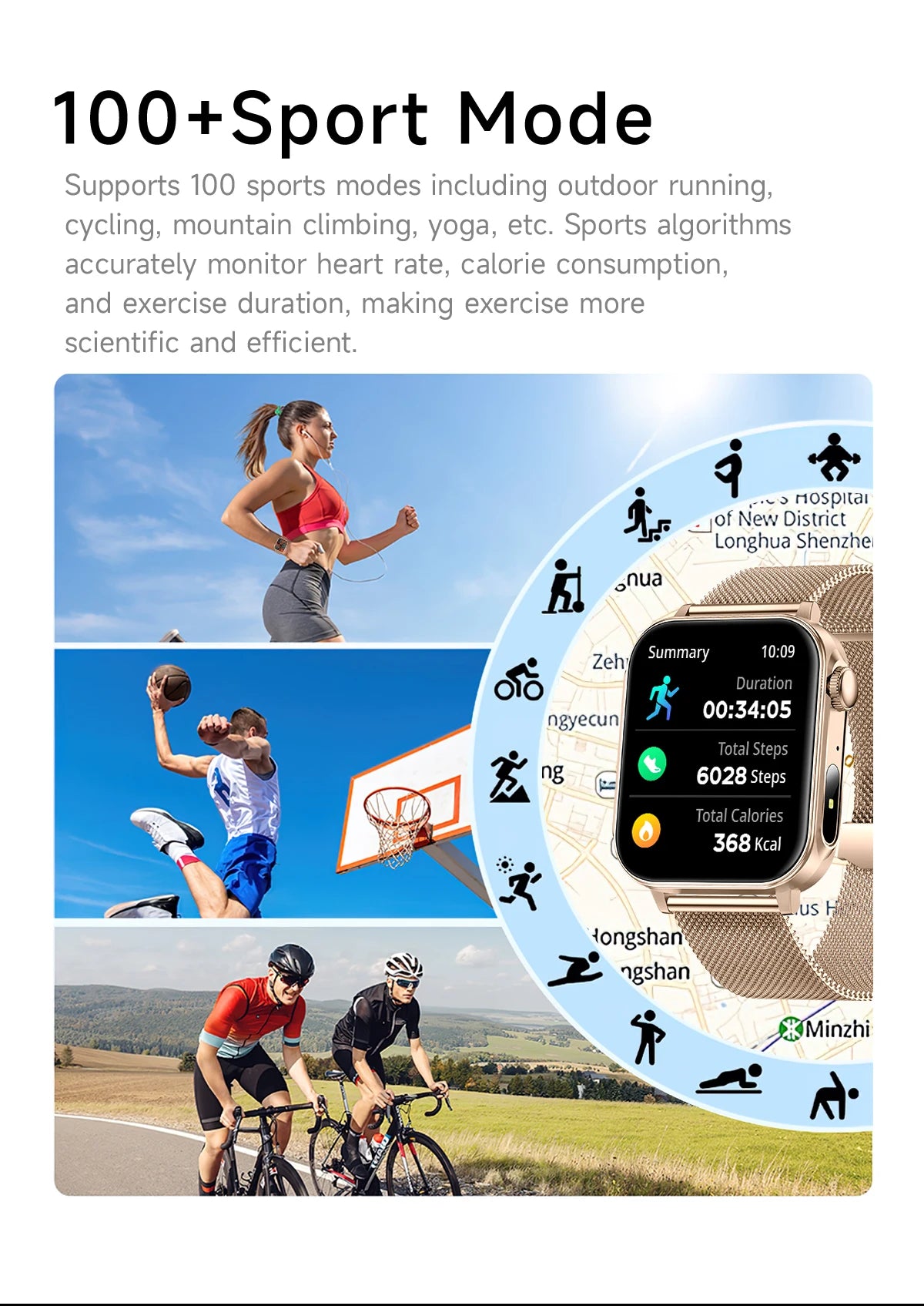 LIGE 1.83" HD Screen Smart Watch Men BT Call type-c Fast Charging New Watches IP67 Waterproof Sports Health Monitor Smartwatches