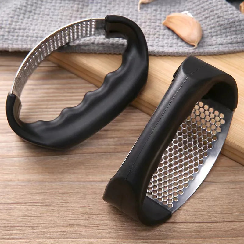 Garlic Press Stainless Steel 304 Garlic Press Cutting Tool Paste Artifact Household Garlic Ring Kitchen Wholesale Hot Sale