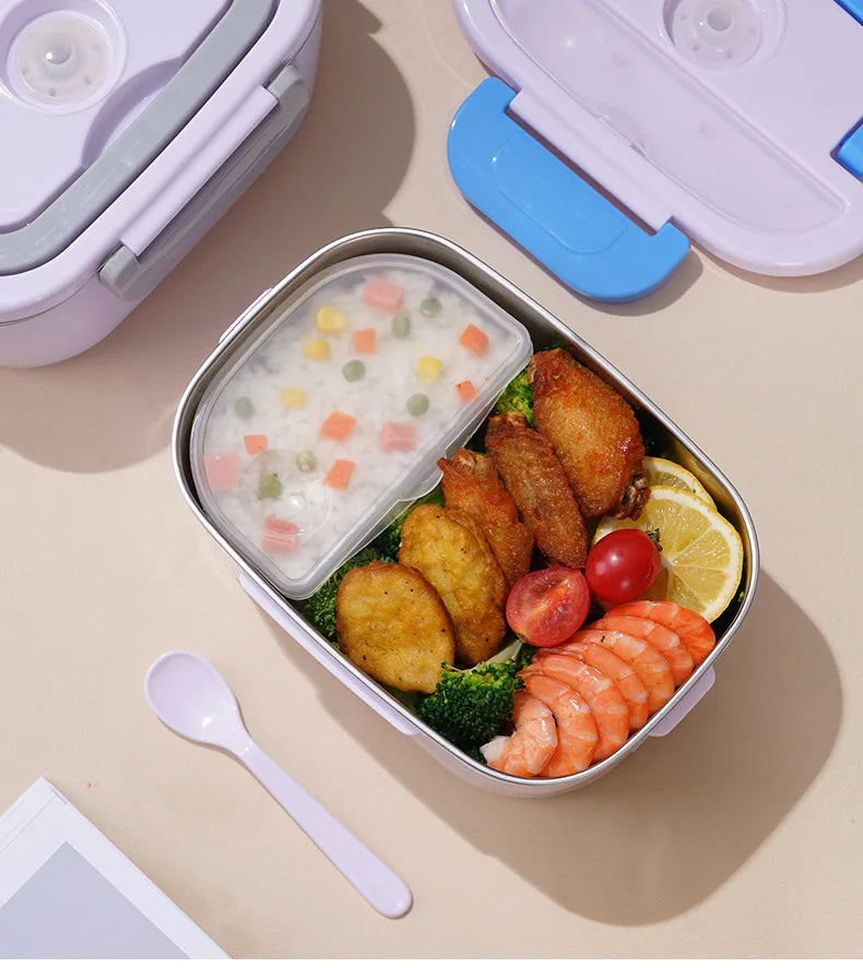 Stainless Steel Liner Kitchen Household Electric Lunch Box