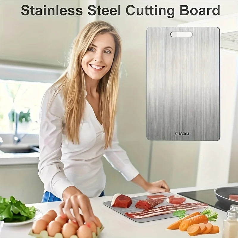 1-5 Pcs Stainless Steel Cutting Board Set for Vegetable, Meat