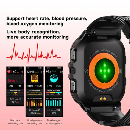OUKITEL Smart Watch BT20 Sport SmartWatch BT5.2 350mAh 1.96" AMOLED Display