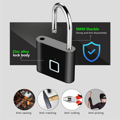 Waterproof Door Lock 0.2sec Unlock Security Padlock for House