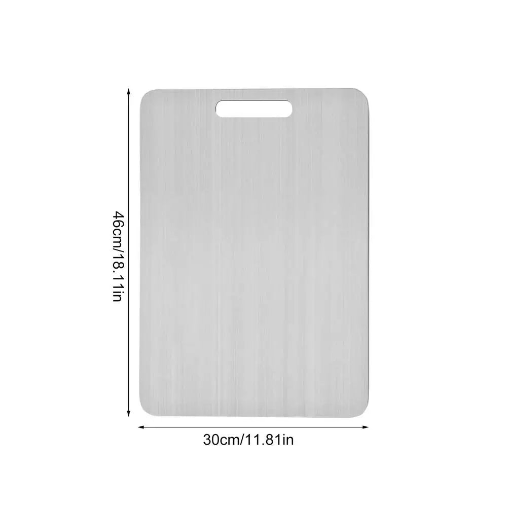Titanium Cutting Boards for Kitchen Stainless Board 304 Steel Thickened Double Sided
