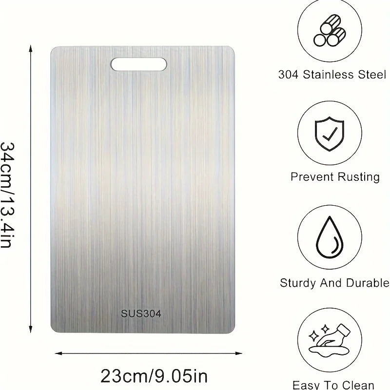 1-5 Pcs Stainless Steel Cutting Board Set for Vegetable, Meat