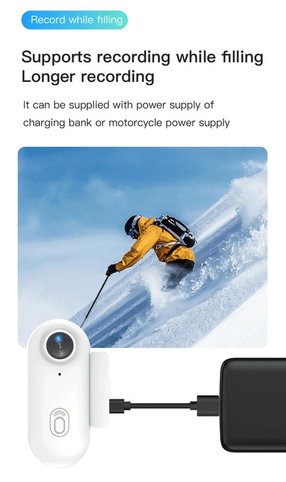 Mini Body Cam 128GB Magnetic Pocket Sports Recorder WiFi Wireless Thumb Camera  Video
