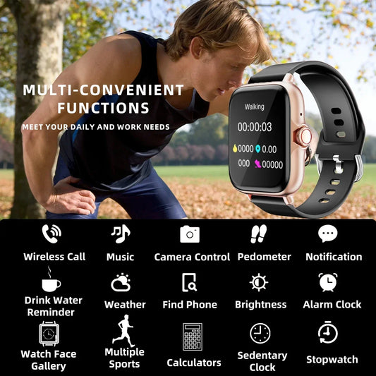 Xiaomi Waterproof Smart Watch with Message Answer Call Sleep Monitoring Pedometer Information Alerts For iPhone Android All