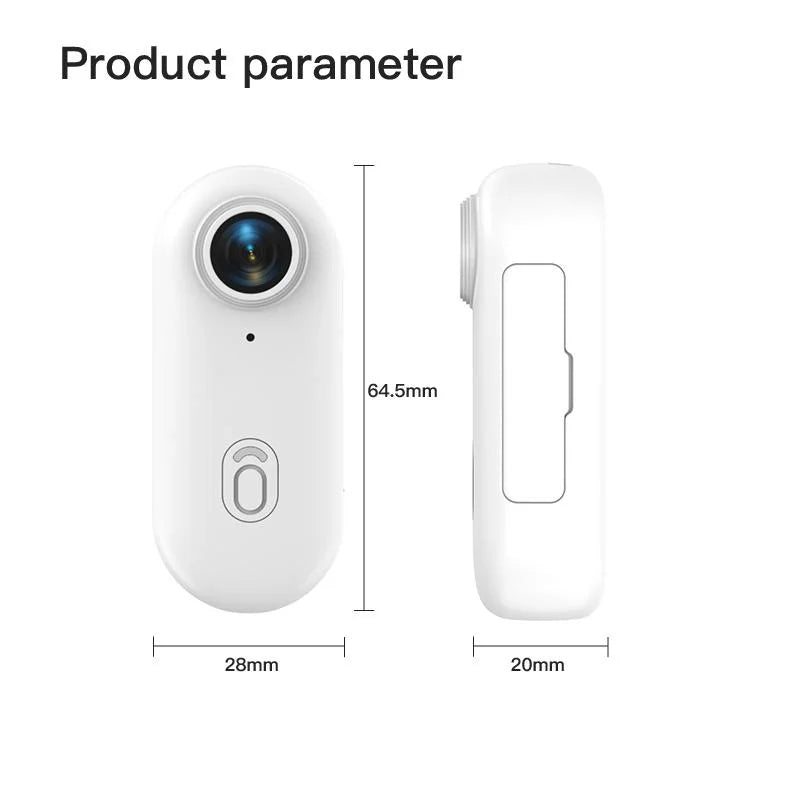 Mini Body Cam 128GB Magnetic Pocket Sports Recorder WiFi Wireless Thumb Camera  Video