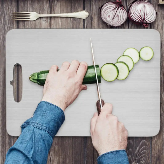 Titanium Cutting Boards for Kitchen Stainless Board 304 Steel Thickened Double Sided