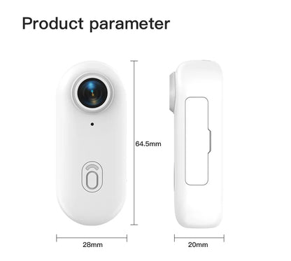 Mini Body Cam 128GB Magnetic Pocket Sports Recorder WiFi Wireless Thumb Camera  Video