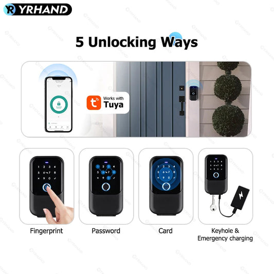 YRHAND TTlock password Smart Fingerprint Digital card