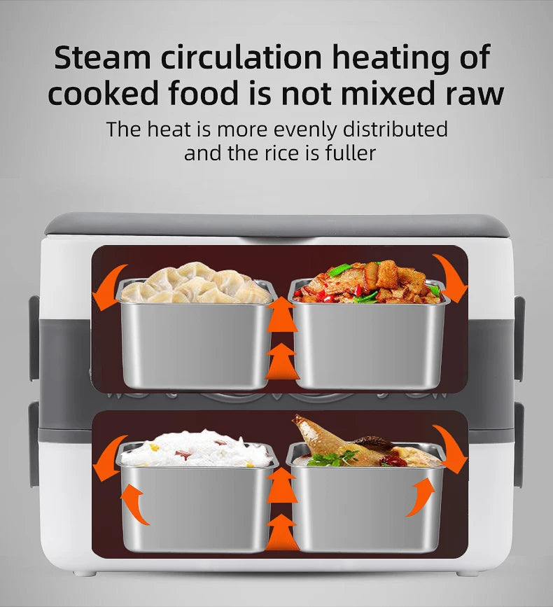Large Capacity Electric Food Heater Pre-Heating Plug-In Steaming Cooking
