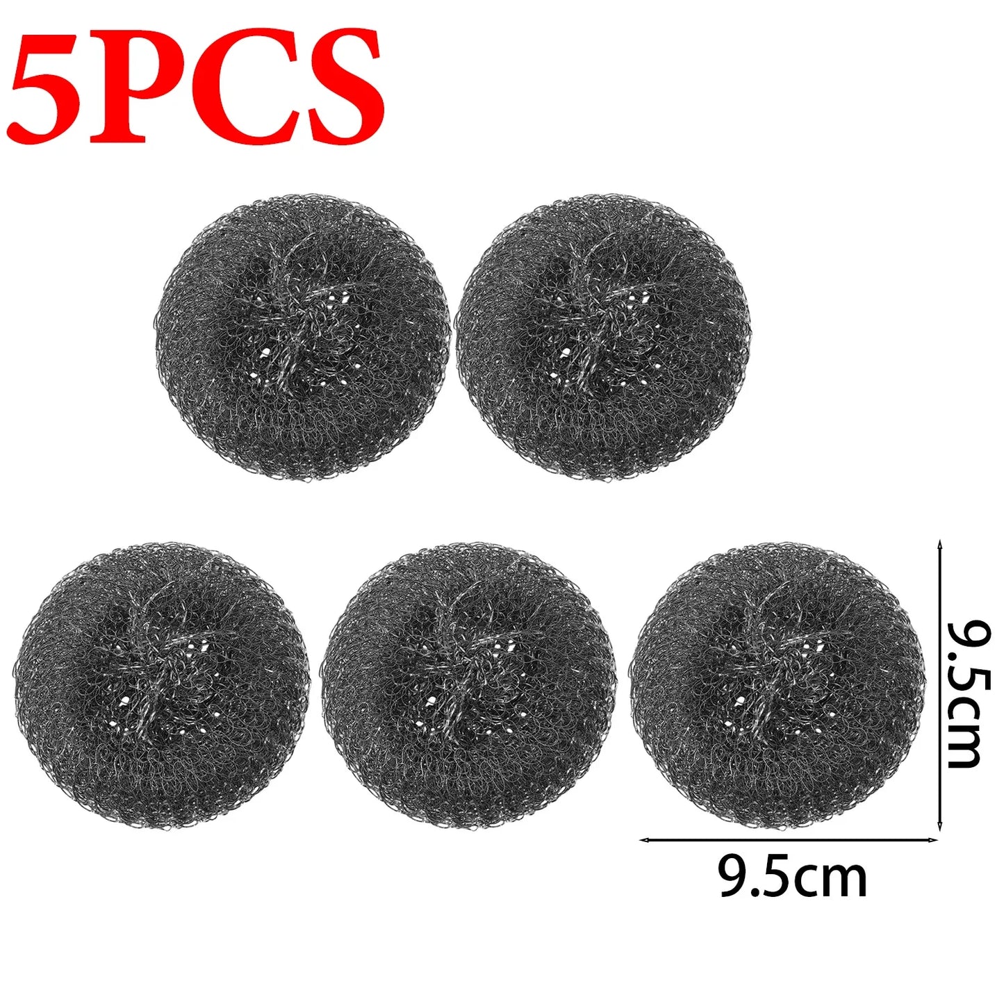 20/1x Steel Wool Scrubber with Handle Stainless Steel