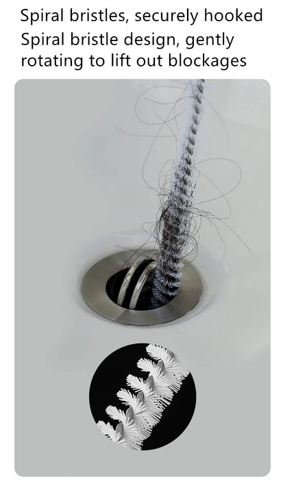 Hair Sewer Sink Cleaning Drain Pipe Flexible Cleaner Clog Plug Hole Remover Tool