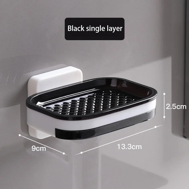 Double Layer StorageDouble Layer DrainageHousehold Bathroom Storage Rack
