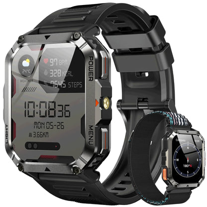 Blackview 2025 New Outdoor Smartwatch 900mAh W70 Pro 2.01'' TFT HD Screen Waterproof Men Watches with Emergency Lighting Compass