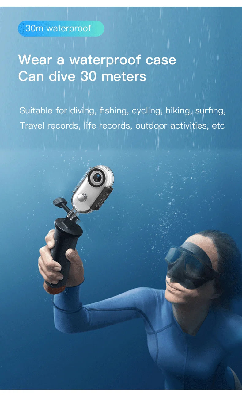 Mini Body Cam 128GB Magnetic Pocket Sports Recorder WiFi Wireless Thumb Camera  Video