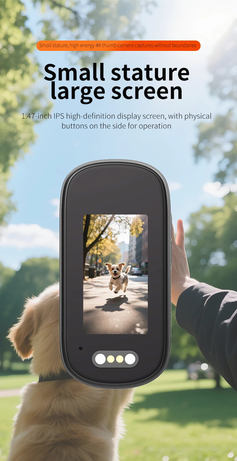 Small WiFi mini 4K camera supports mobile app live broadcast built-in 800mAh battery camera built-in microphone