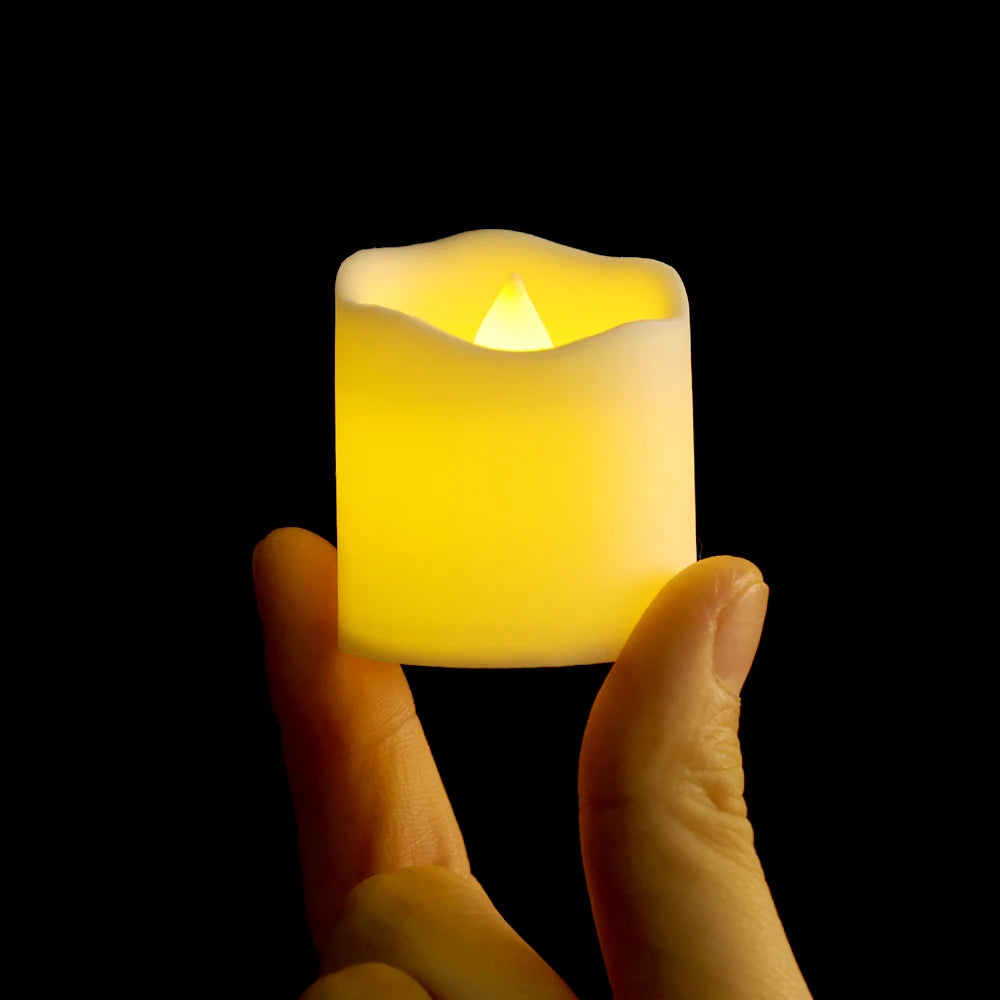6/1Pcs LED Flameless Candle Lights Battery Powered Creative Wave Wishing Tealights Home Christmas Birthday Party Decors Lighting
